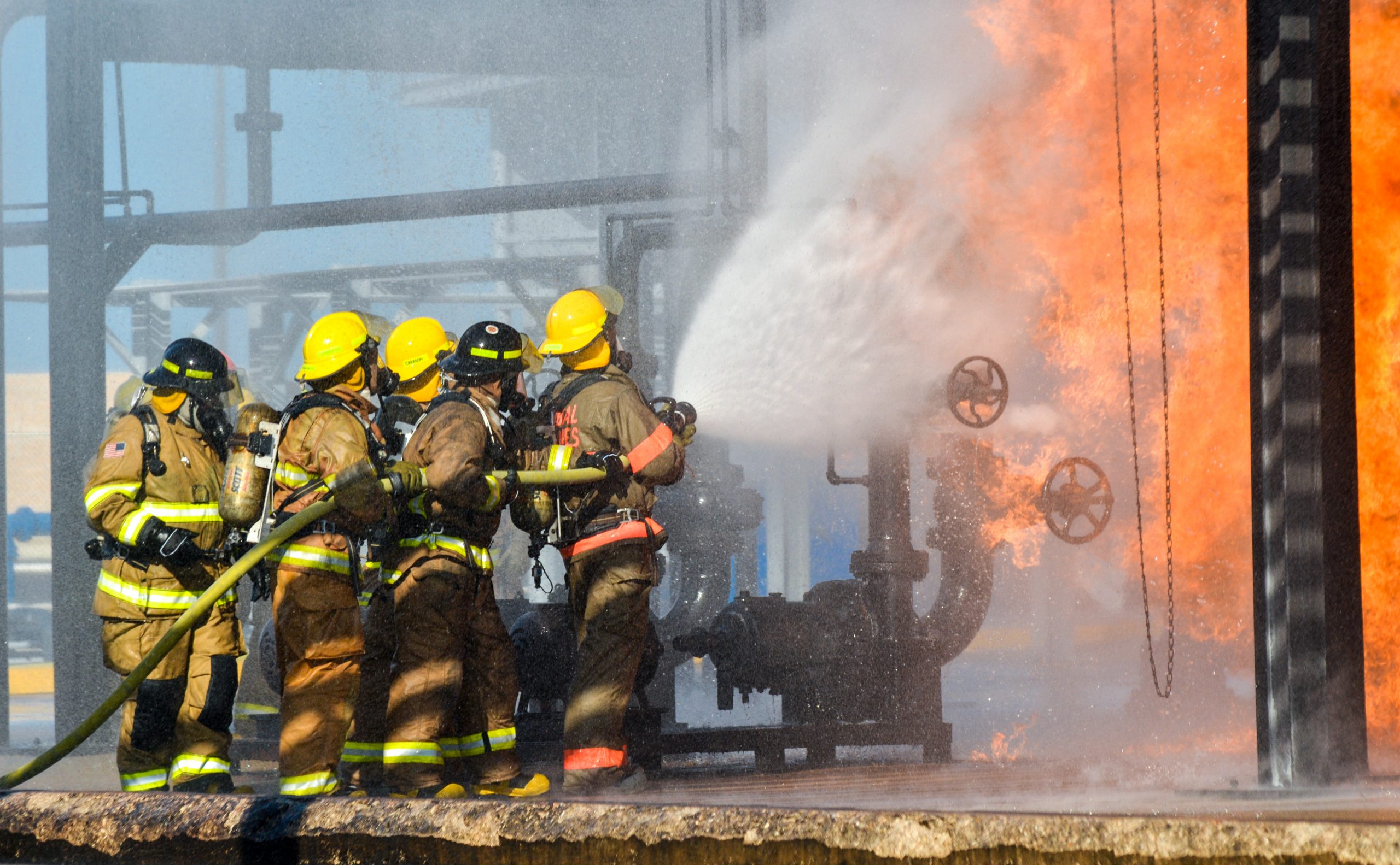 Fire Fighters Battling A Blaze At Oil Pipeline Refinery Wilkinson   AdobeStock 204081866 Scaled 